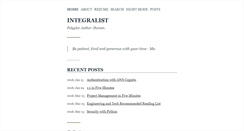 Desktop Screenshot of integralist.co.uk